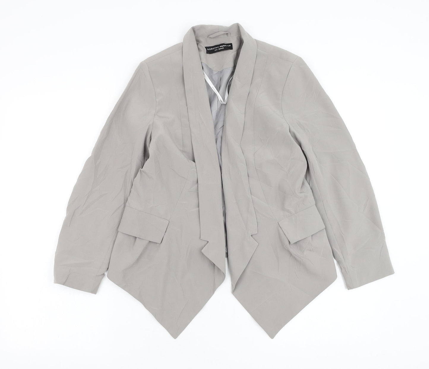 Dorothy Perkins Womens Grey Jacket Blazer Size 10
