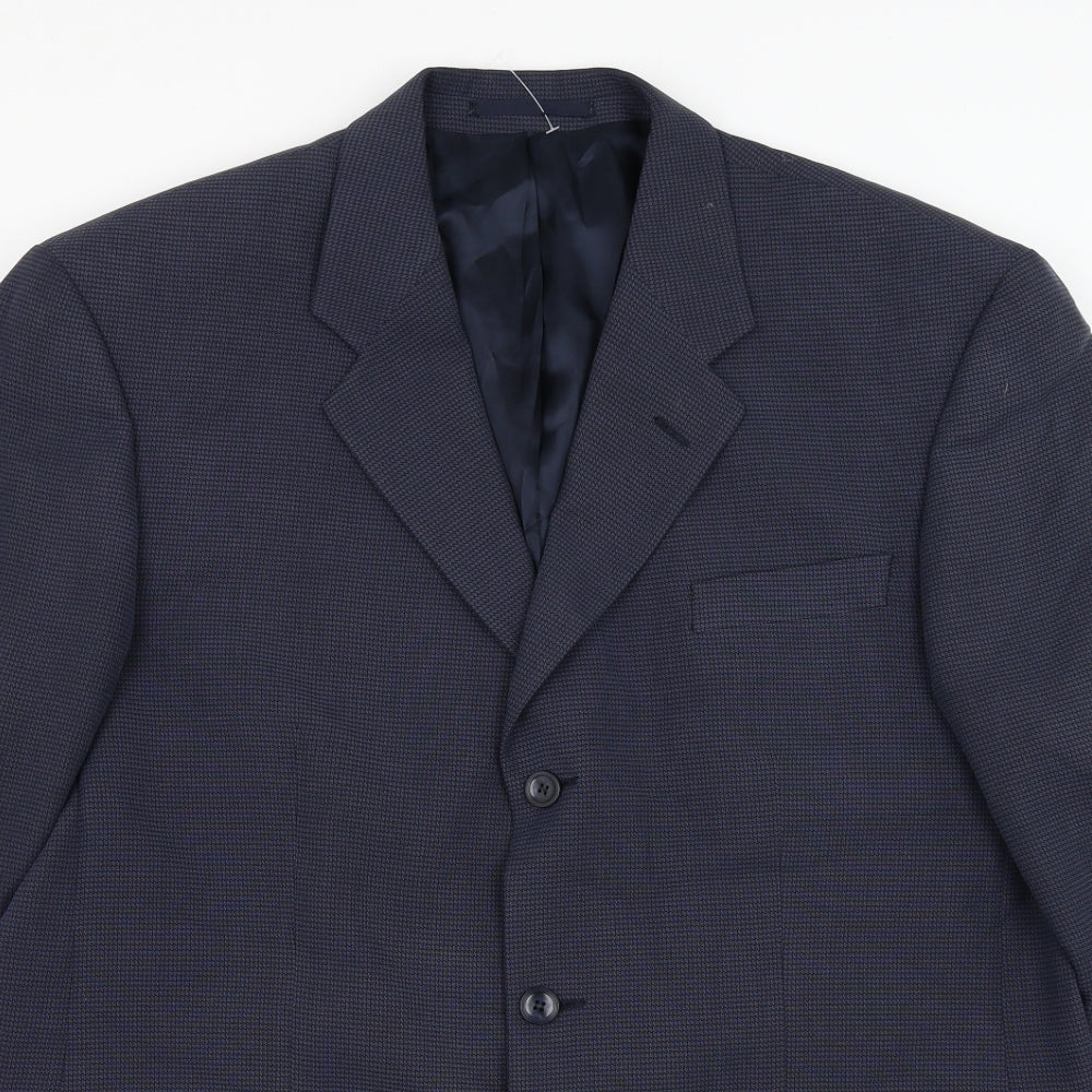 REMUS Mens Blue Polyester Jacket Suit Jacket Size 44