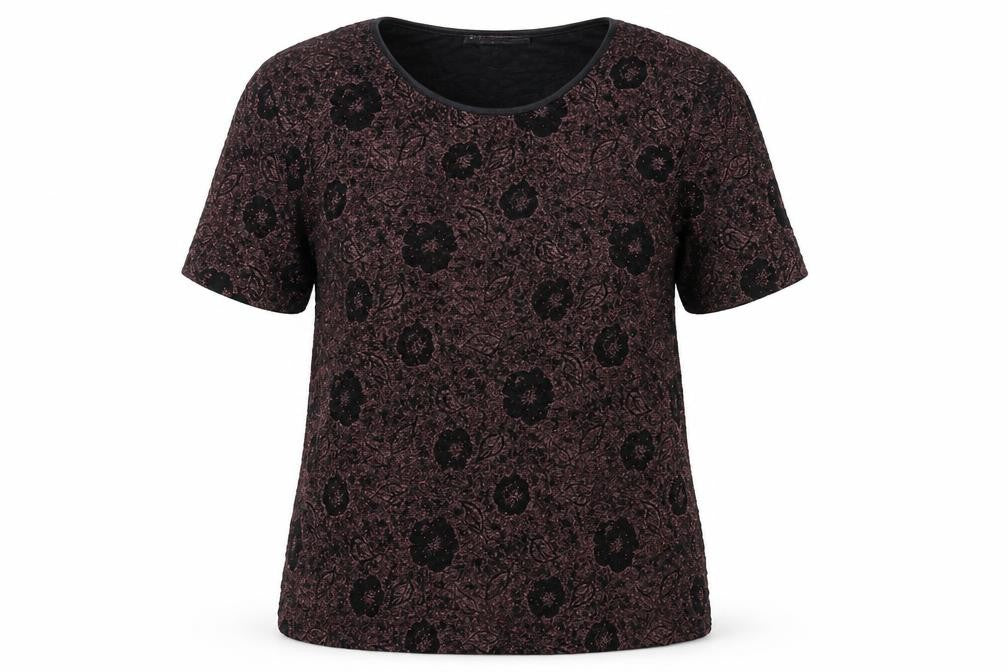 Anna Rose Womens Multicoloured Round Neck Floral Acetate Pullover Jumper Size M