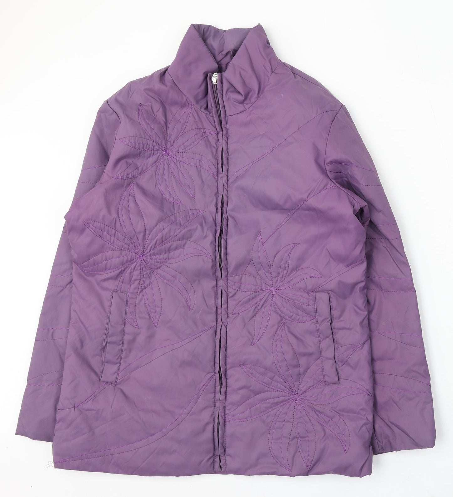 Northmoor Womens Purple Jacket Coat Size 12