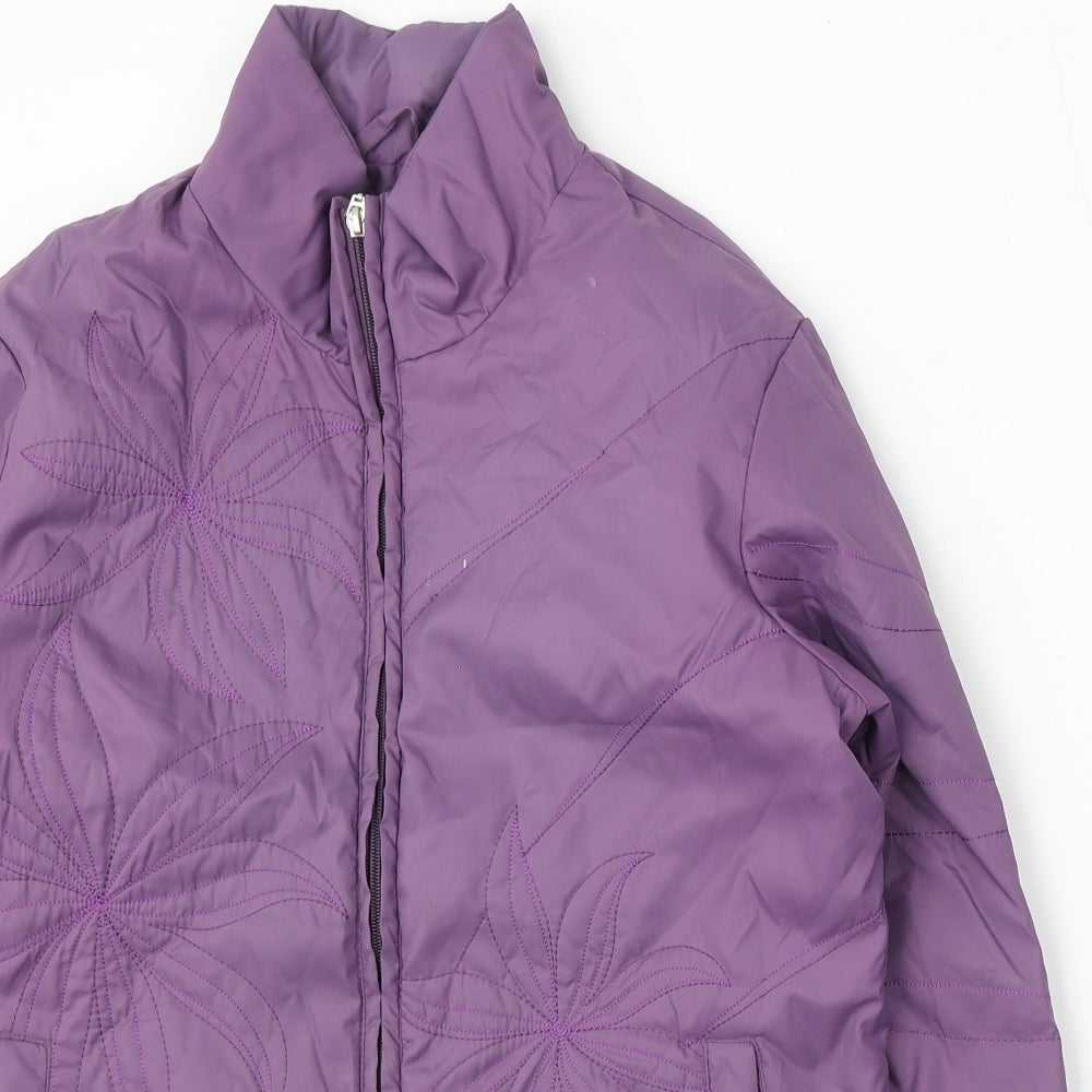 Northmoor Womens Purple Jacket Coat Size 12