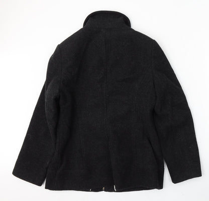 Klass Collection Womens Black Jacket Coat Size 14