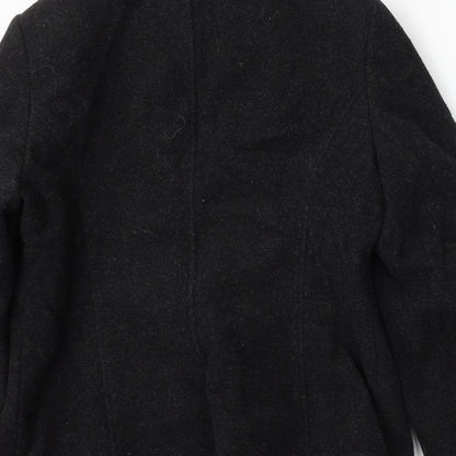 Klass Collection Womens Black Jacket Coat Size 14