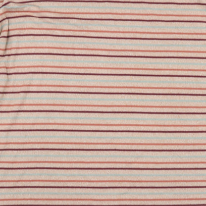 Tu Womens Multicoloured High Neck Striped Polyester Pullover Jumper Size 18
