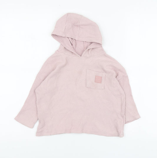 George Girls Pink Cotton Pullover Sweatshirt Size 2-3 Years