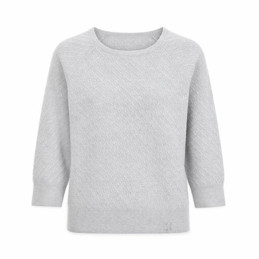 Per Una Womens Grey Round Neck Acrylic Pullover Jumper Size 10