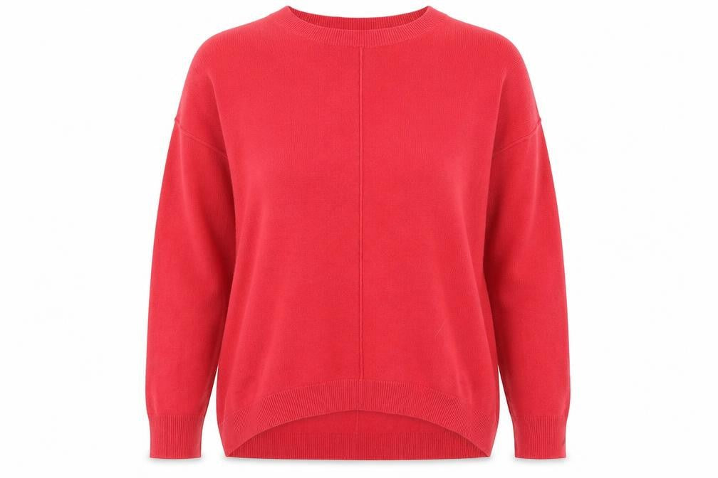 Principles Womens Pink Round Neck Acrylic Pullover Jumper Size 12