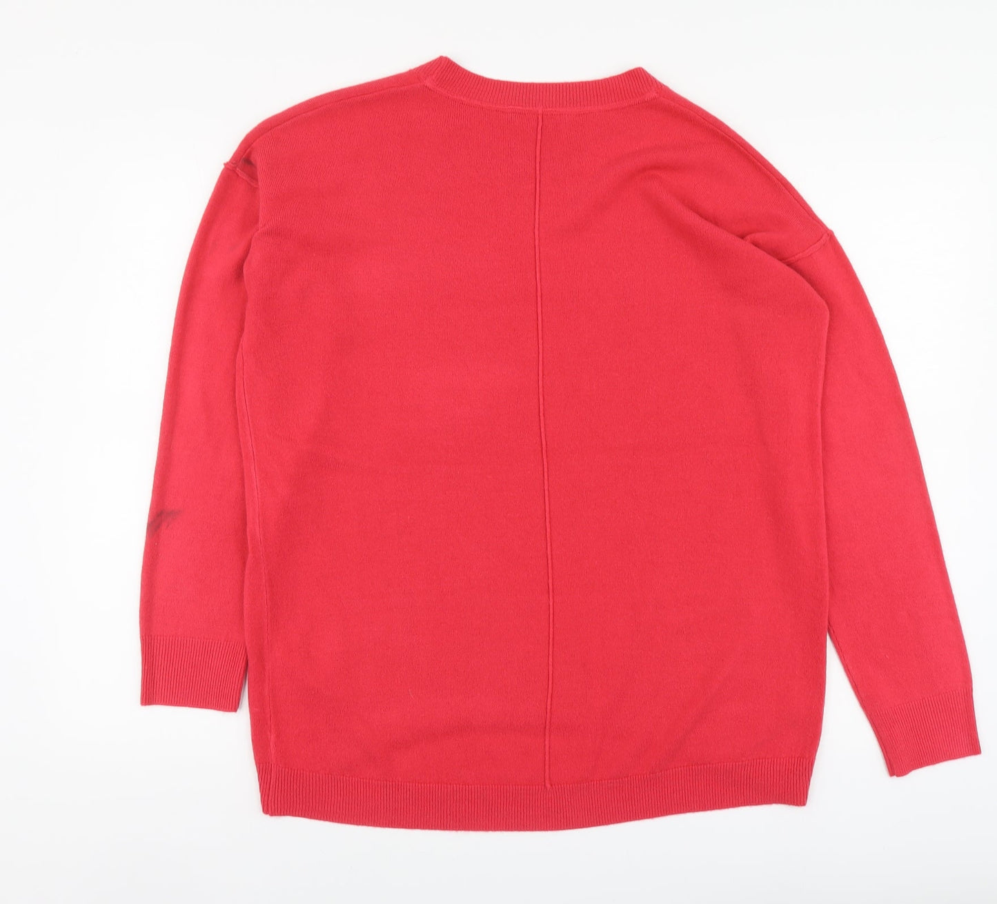 Principles Womens Pink Round Neck Acrylic Pullover Jumper Size 12
