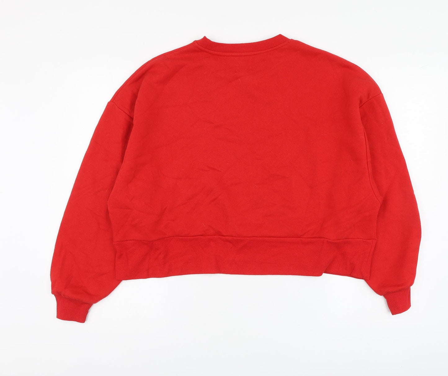 Disney Womens Red Cotton Pullover Hoodie Size XS