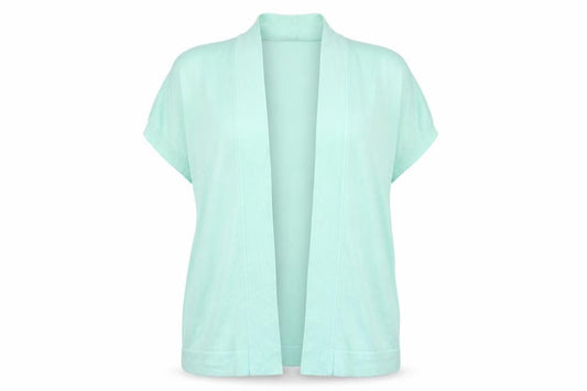 Isle Womens Green V-Neck Viscose Cardigan Jumper Size XL