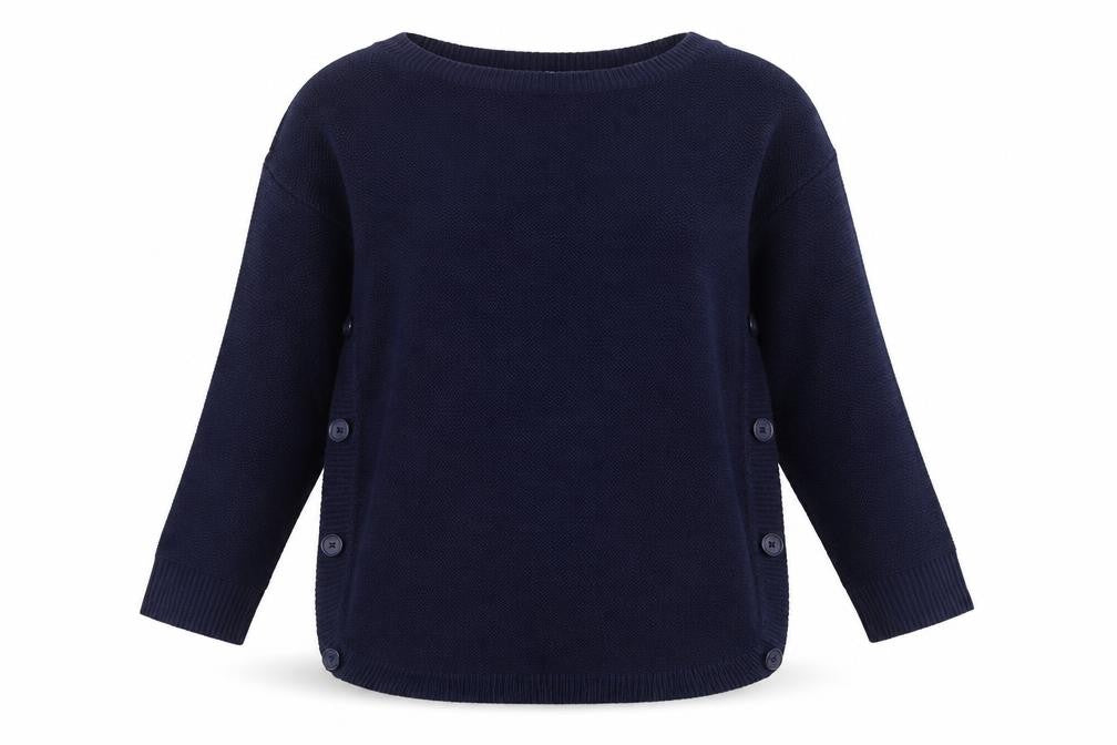 Capsule Womens Blue Round Neck Acrylic Pullover Jumper Size 12