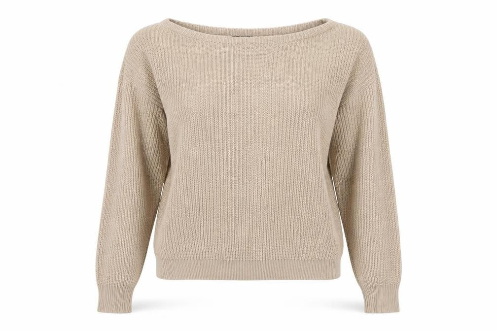 Missguided Womens Beige Round Neck Acrylic Pullover Jumper Size S