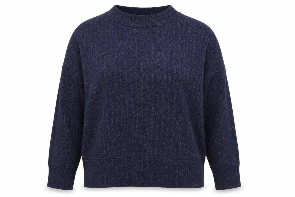 Marks & Spencer Womens Blue Viscose Pullover Sweatshirt Size 12 Pullover