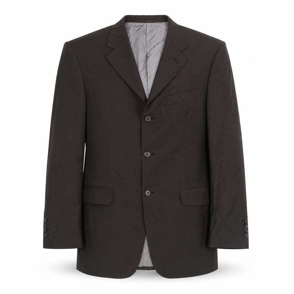 Trendy Mens Brown Polyester Jacket Suit Jacket Size 38