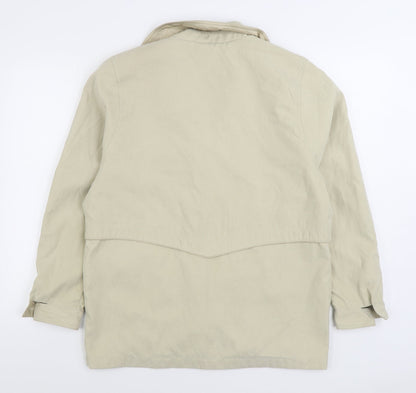 Berkertex Womens Beige Jacket Size 10 Zip