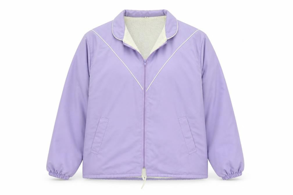 Preworn Womens Purple Jacket Size L Zip