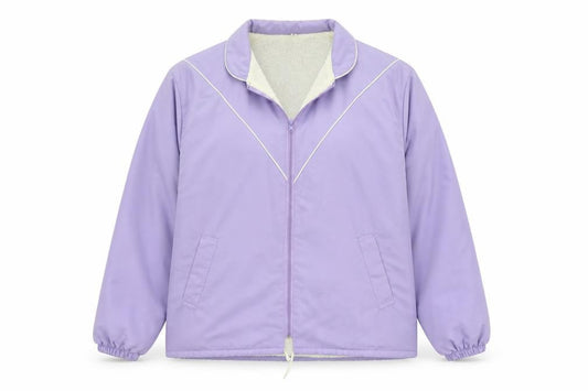 Preworn Womens Purple Jacket Size L Zip