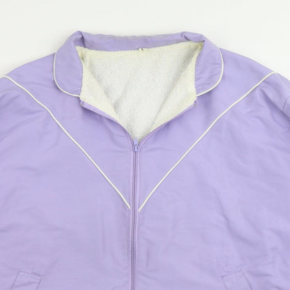 Preworn Womens Purple Jacket Size L Zip