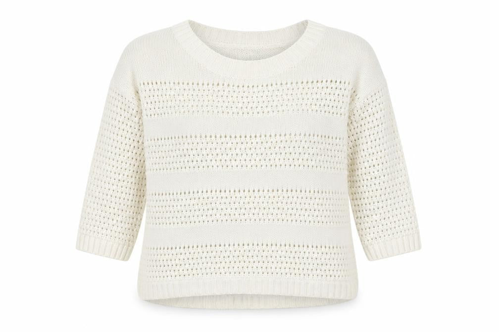 Gap Womens White Boat Neck Cotton Pullover Jumper Size S