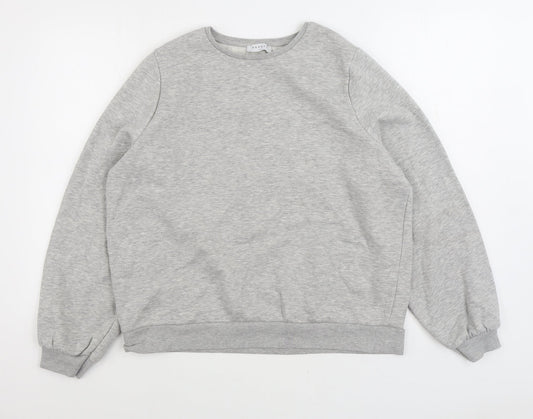 Papaya Womens Grey Polyester Pullover Sweatshirt Size L Pullover