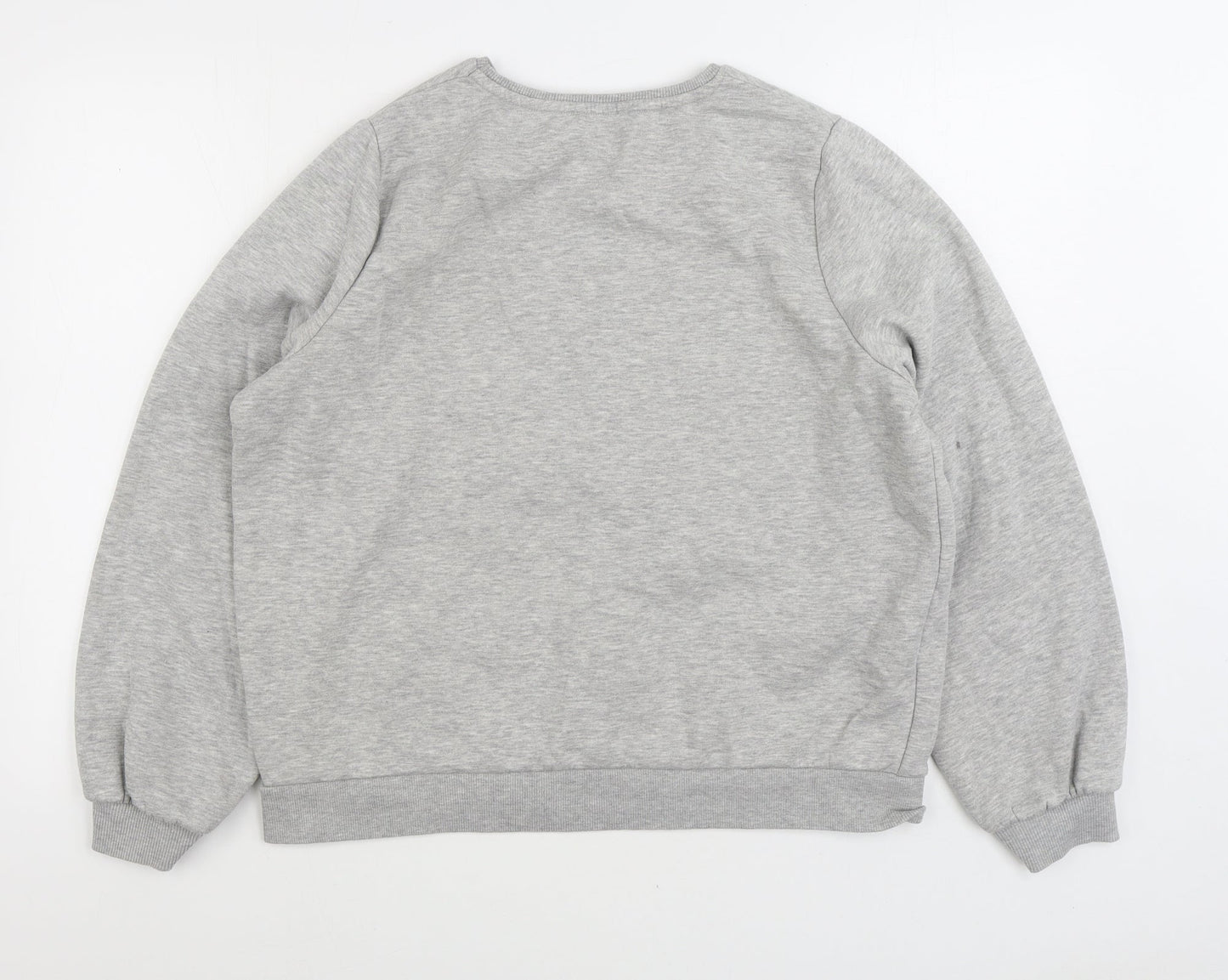 Papaya Womens Grey Polyester Pullover Sweatshirt Size L Pullover