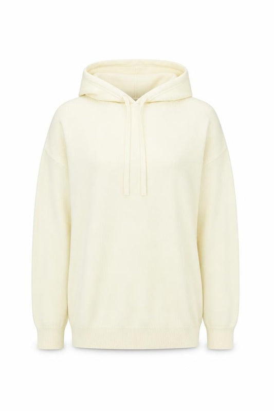 Marks and Spencer Womens Beige Acrylic Pullover Hoodie Size S