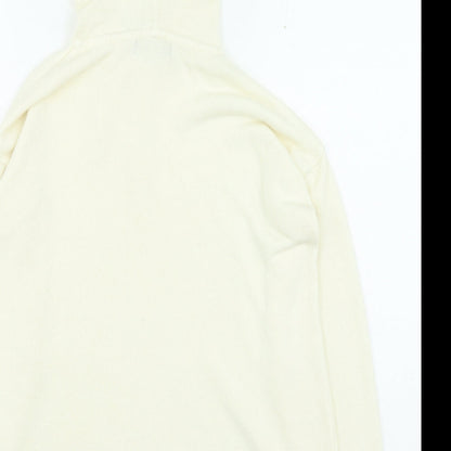 Marks & Spencer Womens Beige Acrylic Pullover Hoodie Size S