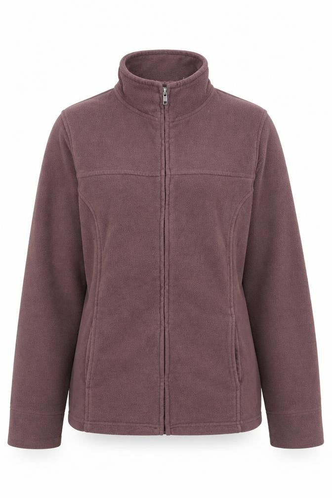 Preworn Womens Purple High Neck Polyester Full Zip Jumper Size 14