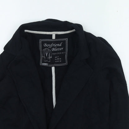 Denim & Co. Womens Blue Jacket Size 8