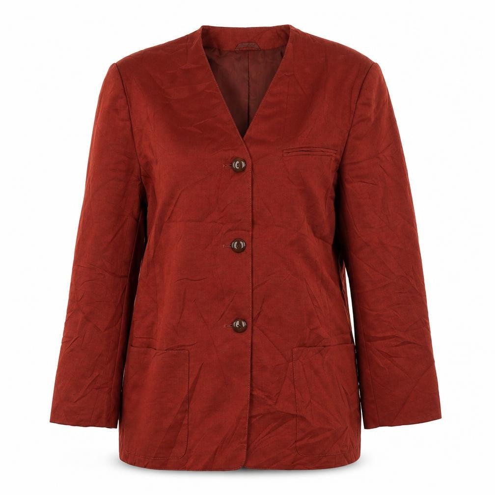 Planet Womens Orange Jacket Size 10