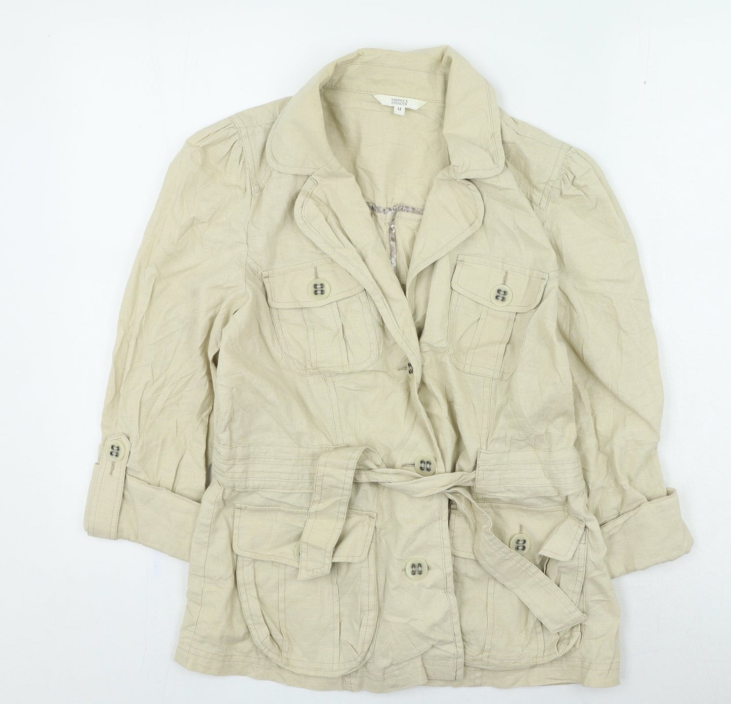 Marks and Spencer Womens Beige Jacket Size 12