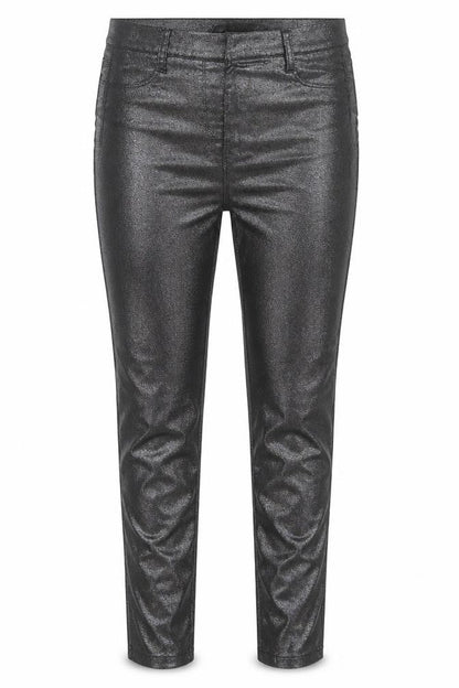 Next Womens Black Polyurethane Jegging Trousers Size 8 L28 in Regular