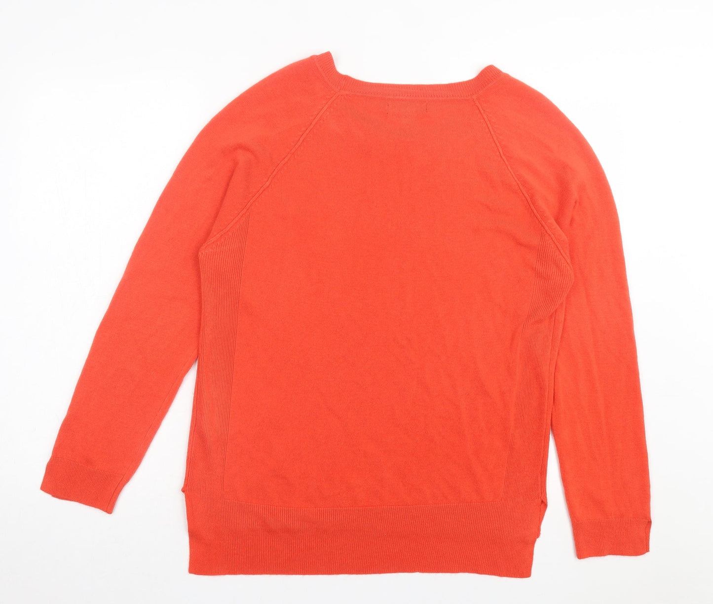 Atmosphere Womens Orange Crew Neck Acrylic Pullover Jumper Size 18
