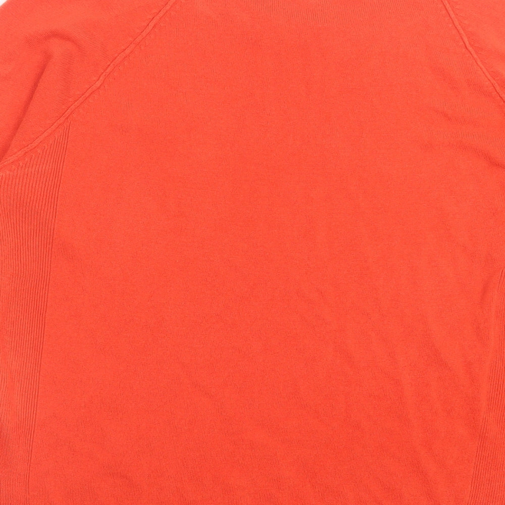 Atmosphere Womens Orange Crew Neck Acrylic Pullover Jumper Size 18