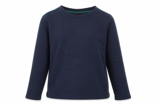 Marks and Spencer Womens Blue Striped Cotton Pullover Sweatshirt Size 8 Pullover
