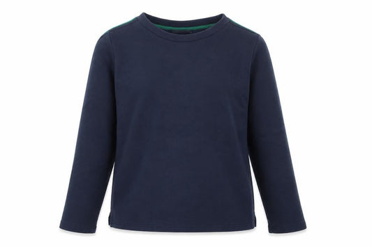 Marks and Spencer Womens Blue Striped Cotton Pullover Sweatshirt Size 8 Pullover