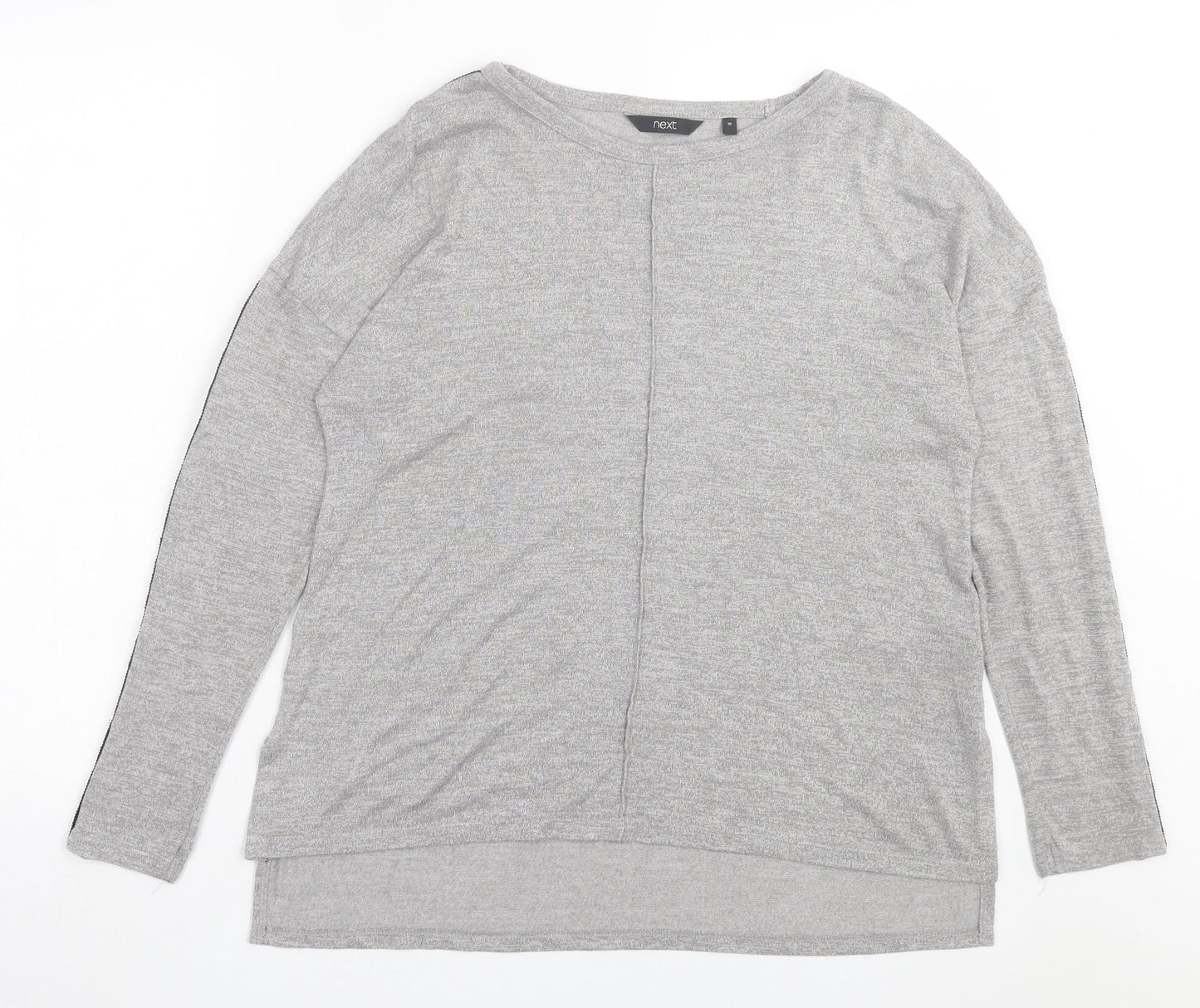 NEXT Womens Grey Polyester Basic T-Shirt Size 16