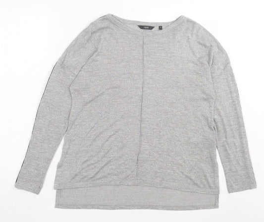 NEXT Womens Grey Polyester Basic T-Shirt Size 16