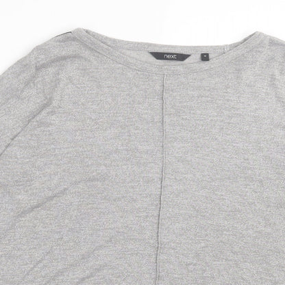 Preloved NEXT Womens Grey Polyester Basic T-Shirt Size 16 - Detail