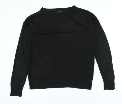 Preloved NEXT Womens Black Round Neck Acrylic Pullover Jumper Size 12 - Front
