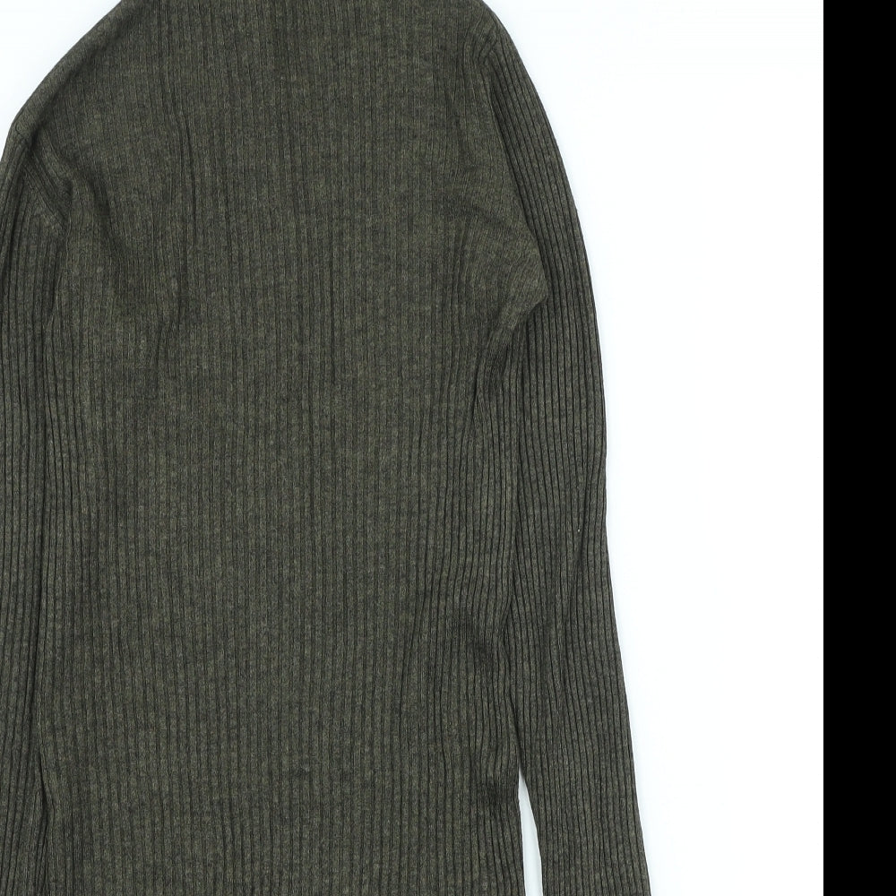 Atmosphere Womens Brown Viscose Bodycon Size 8 High Neck