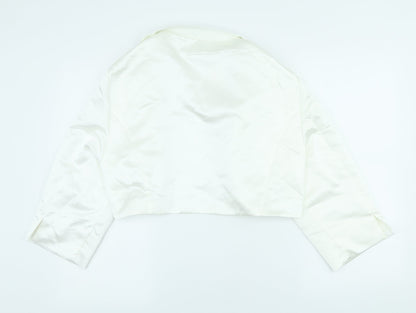 Flora Womens Ivory Jacket Blazer Size XL