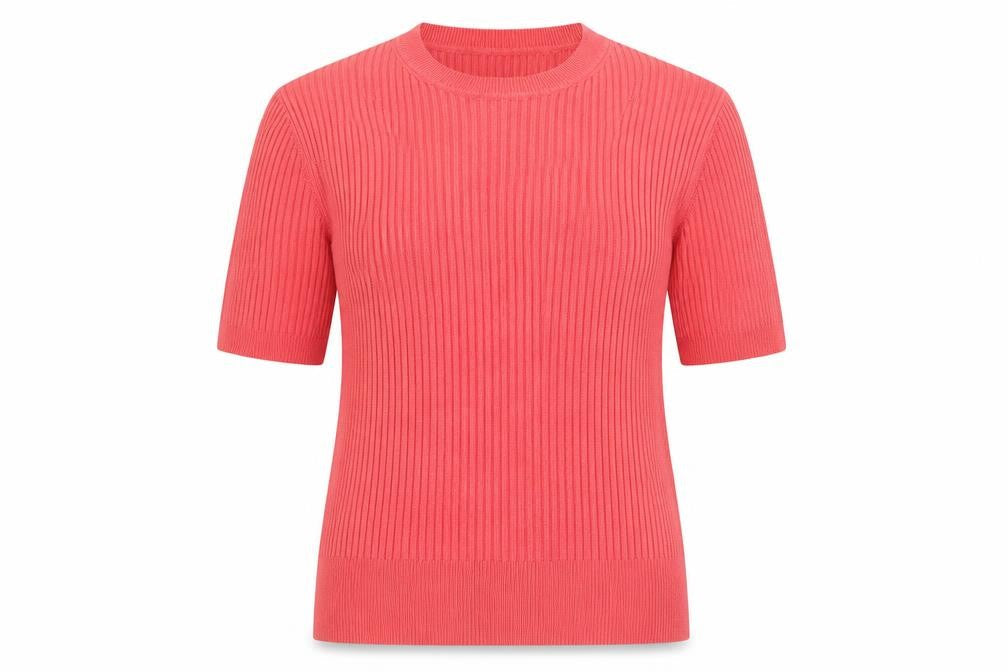 Marks & Spencer Womens Pink Crew Neck Viscose Pullover Jumper Size 16
