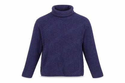 Zagara Womens Blue Roll Neck Acrylic Pullover Jumper Size M