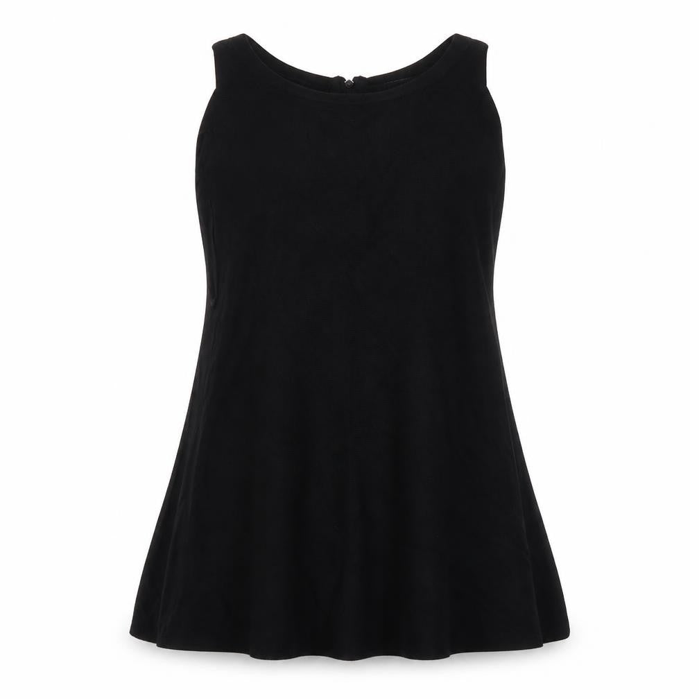 Atmosphere Womens Black Viscose Basic Tank Size 10 Round Neck