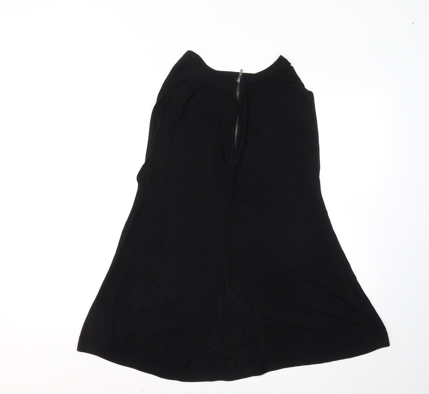 Atmosphere Womens Black Viscose Basic Tank Size 10 Round Neck
