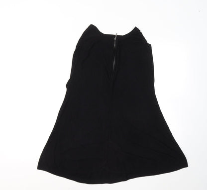 Atmosphere Womens Black Viscose Basic Tank Size 10 Round Neck