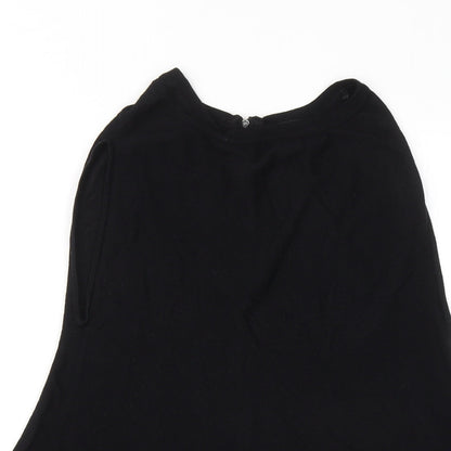 Atmosphere Womens Black Viscose Basic Tank Size 10 Round Neck