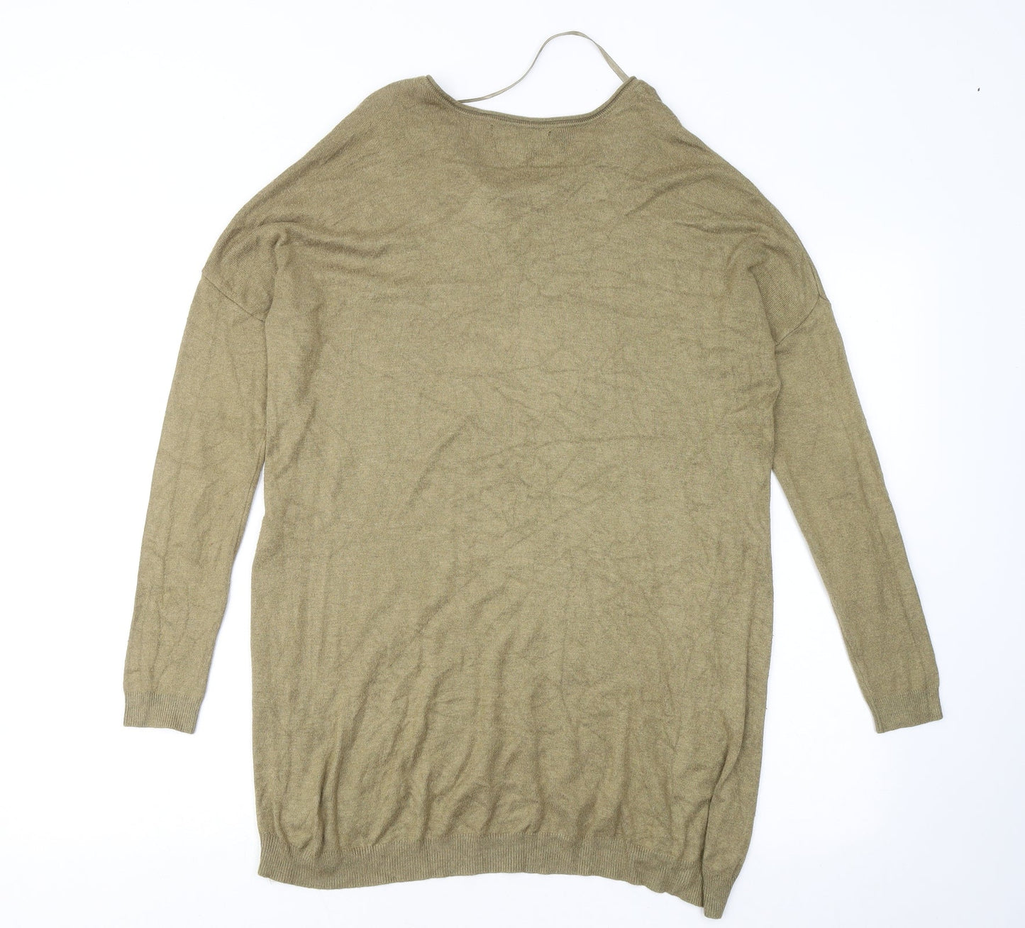 Atmosphere Womens Green Round Neck Viscose Pullover Jumper Size 10