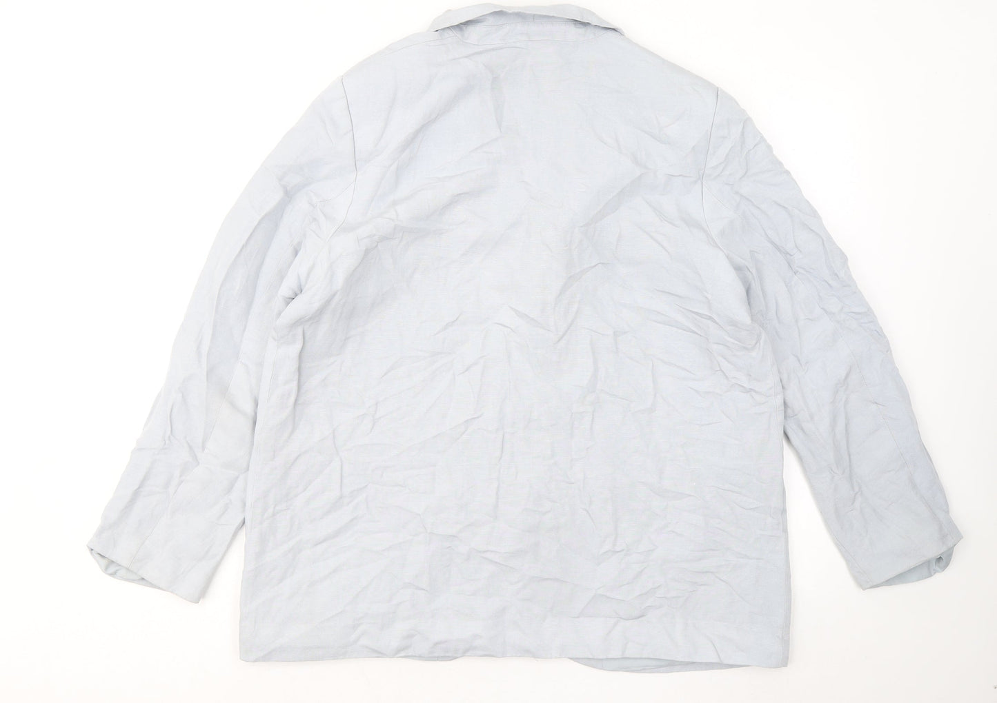 H&M Womens Blue Jacket Blazer Size L